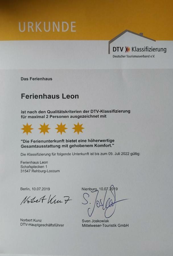 Ferienhaus Leon Mit Sauna Rehburg-Loccum Esterno foto